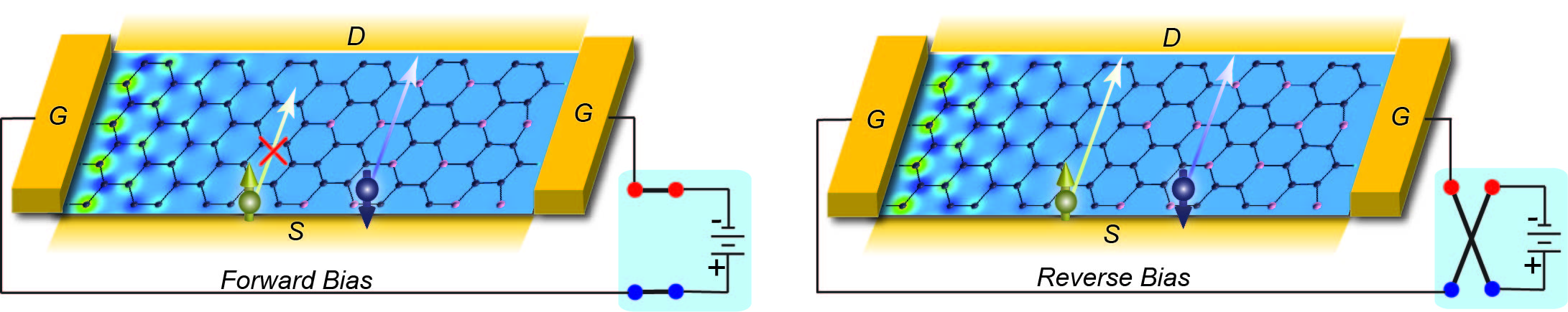 "Spin-filtering and rectification in lateral heterostructures of zigzag edge BC3 and graphene nanoribbons: Implications for switching and memory devices, ACS Appl. Nano Mater. 2, 5365 (2019)."
